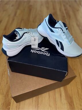 Reebok Women’s Nanoflex TR Sneakers in Light Blue and Navy Accent
